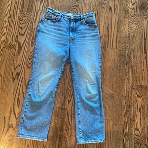 Good American Good Icon High Waist Crop Bootcut Jeans
